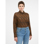 Light brown womens long-sleeved T-shirt ORSAY - Womens