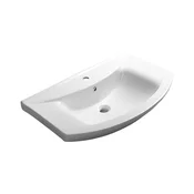 Aqualine - Vgradni umivalnik ZERO 75x48,5 cm keramika/bela