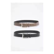Trendyol ženski pojas model Twoaw26Ke00002, crna-mink / crna