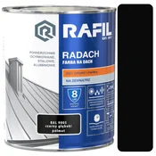 RADACH POLIVINIL-AKRILNA STREŠNA BARVA ČRNA RAL 9005 5L POLMAT
