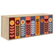 vidaXL Stenska TV omarica ESSEN 102 x 33 x 40 cm Sonoma hrast