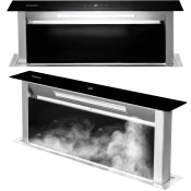 ACTIVESHOP Pultna kuhinjska napa 90 cm črna BT-290