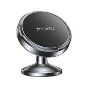 Kompaktno magnetno držalo Yesido C215 s 360° rotacijo in kovinsko konstrukcijo - črno
