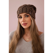 marka niezdefiniowana Cap with fleece Sonia K201 brown