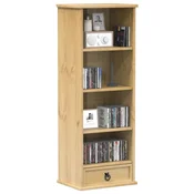 Vidaxl CD omarica Corona 40x30x110 cm trdna borovina