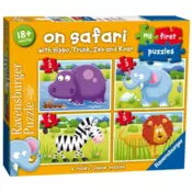 Ravensburger puzzle (slagalice) - Moje prve puzzle/ 4 u 1/ Safari