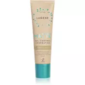 Lumene Matte Oil-Control Foundation fluidni tekoči puder za mastno in mešano kožo odtenek 3 Fresh Apricot