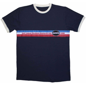 Oasis Majica 1996 Tour Horizontal Stripes Ringer Unisex Navy Blue S