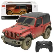 Licencirani avto na daljinsko upravljanje JEEP Wrangler Rubicon-Muddy Rastar 1:24 - rdeča