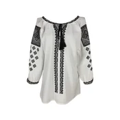 Rody’s forever Bluza za k noši Damenbluse IL26, weiß/, Črna , marimea XL bela
