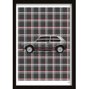 HEEL TREAD Poster Volkswagen Golf 1 Gti 50X70cm