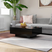 Stolic za kavu crni 90 x 60 x 31 cm od konstruiranog drva