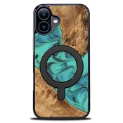 shumee Ovitek Bewood Unique za iPhone 16 Plus - turkizen z MagSafe