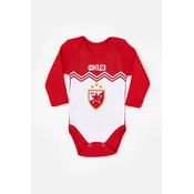Crvena Zvezda-Stefan Bodi dugih rukava za bebe Crvena Zvezda 25, Crveno-beli
