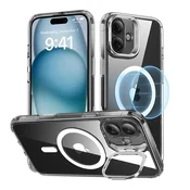 ESR Classic Hybrid (HaloLock) ovitek z oporo za iPhone 16 Plus (prozoren)