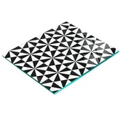 shumee Dekorativna kaljena steklena deska za rezanje geometrijskih oblik 60x52 cm