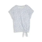 TOM TAILOR Majica  pastelno modra / temno modra / bela