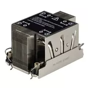 Supermicro SNK-P0078PC Sustav hladenja racunala Procesor Hladnjak Crno, Nehrdajuci celik