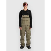 Volcom Roan moške smučarske/snowboard hlače z naramnicami military