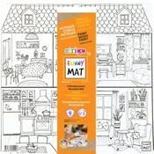 shumee Strigo Funny mat bela. Sweet Home 40x40cm