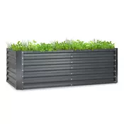 Blumfeldt High Grow Straight, povišana greda, 180x60x90 cm, 970 l, pocinkano jeklo (GDMB4)
