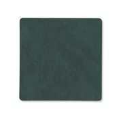 Podstavek za kozarce SQUARE NUPO 10 x 10 cm, temno zelena, usnje, LIND DNA