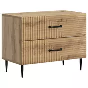 vidaXL vidaXL Nočna omarica Artisan hrast 62 x 34,5 x 47,5 cm Inženirski les, (5000209785)
