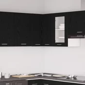 Viseci ormaric s policom Zidne Lyon Crni hrast 57 x 57 x 60 cm