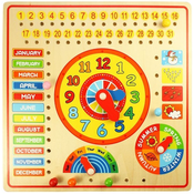 Bigjigs Toys Kalendár s hodinami