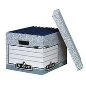 Fellowes BANKERS BOX arhivska škatla z odstranljivim pokrovom, siva/bela, 32,5 x 28 x 38,5 cm