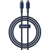 Baseus Tungsten Glod USB-C to USB-C cable, 100W, 1m (blue)