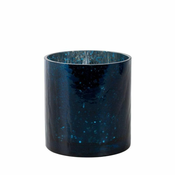Eurofirany Verre2 Dekorativni stekleni svečnik (3) (Fi) 10X10 cm mornarsko modra