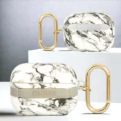Guess Original Guess etui grey Marble Strap za slušalke AirPods Pro (GUAPHCHMAG)