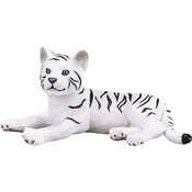 Mojo Tiger beli mladič leži