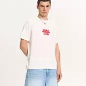 Cropp - Majica s natpisom - Krem