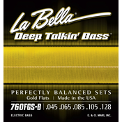 LaBella 760FGS-B Deep Talkin Bass Gold Flats 5 Standard 45-128