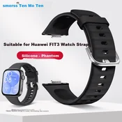 Smorss Zamenska narukvica za pametne satove za Huawei Watch Fit3/Fit4/4Pro, Crna