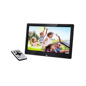 Sencor SDF 1371 digitalni fotookvir z daljinskim upravljalnikom, 1280x800, MP3, MPEG4, črna