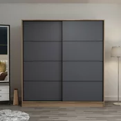 Hanah home Ormar Kale 180x210x52cm Bež-Antracit