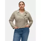 Vero Moda Curve Jakna iz umetnega usnja Jose 10308583 Siva Slim Fit