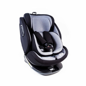 AGA4KIDS autosedačka i-Size 360° (0-36kg), črna/svetlo siva