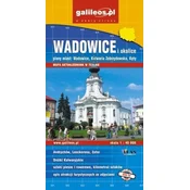 shumee Wadowice in okolica 1:40.000. Kalwaria Zebrzydowska, Kęty, Andrychów, Lanckorona, Zator. Turistična karta. Galilej