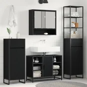 Kupaonski ormar Crni hrast 40 x 30 x 100 cm Konstruirano drvo