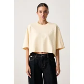 adidas Originals crop top ženski bombažen Essentials
