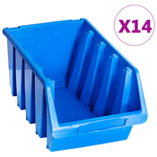 Složive kutije za pohranu 14 kom plave plasticne