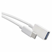 Kabel USB-A/USB-C, 3.0 OTG, podatki, 15 cm, bela