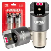 2/1 Led sijalica za auto Full Canbus Pro BAY15d P21/5W crvena Amio