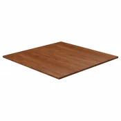 vidaXL vidaXL Kvadratna mizna plošča temno rjava 80x80x1,5cm trdna hrastovina, (20712233)