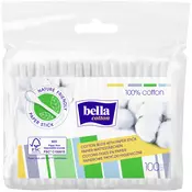 Bella Štapici za uši, u pakiranju, papirnata drška, 100 komada