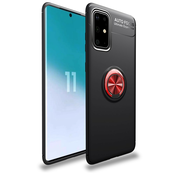 TPU gel ovitek/etui/ovitek Multi Ring za Samsung Galaxy S20 - črno-rdeč